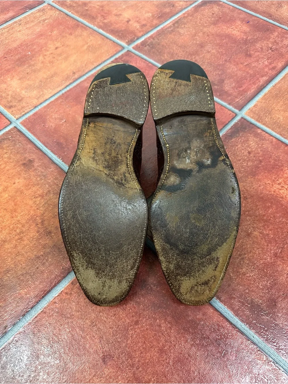 Church's Custom Grade Wingtip Derby Shoes in Dark Brown Leather